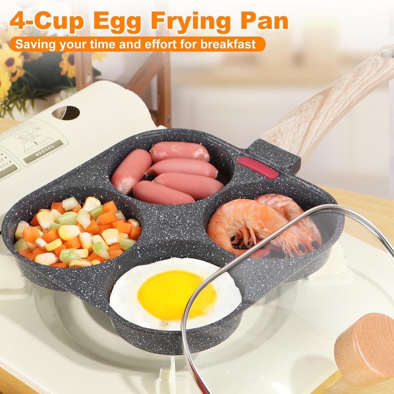 Effortless 4-Cup Nonstick Frying Pan