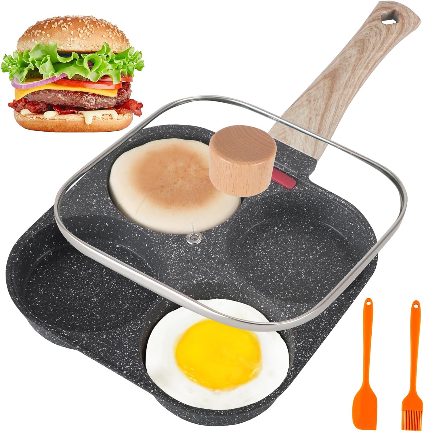 Effortless 4-Cup Nonstick Frying Pan