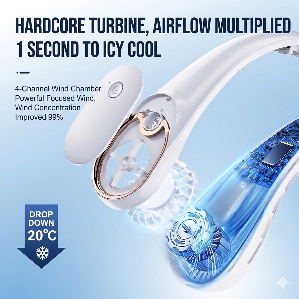 Portable Neck Fan