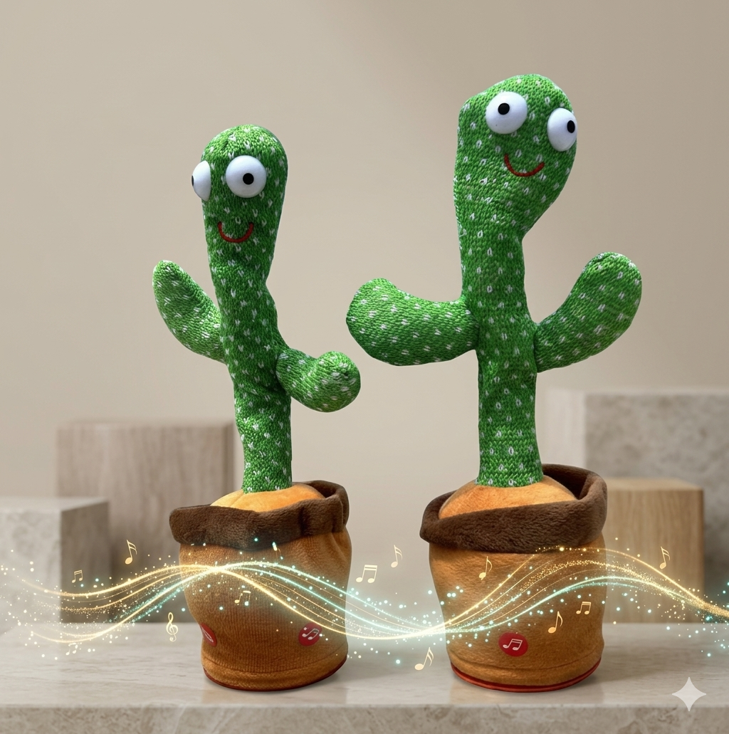 Dancing cactus pet toy