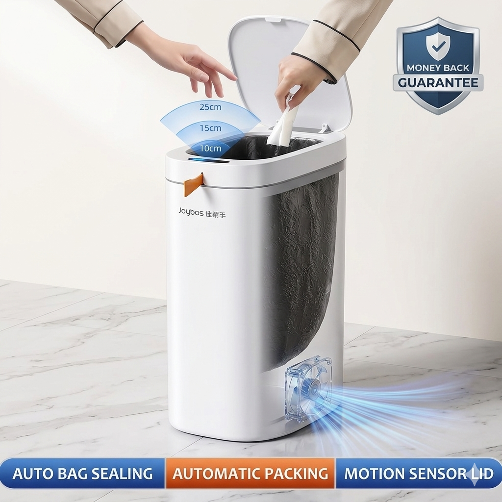 Smart touchless Trash Can