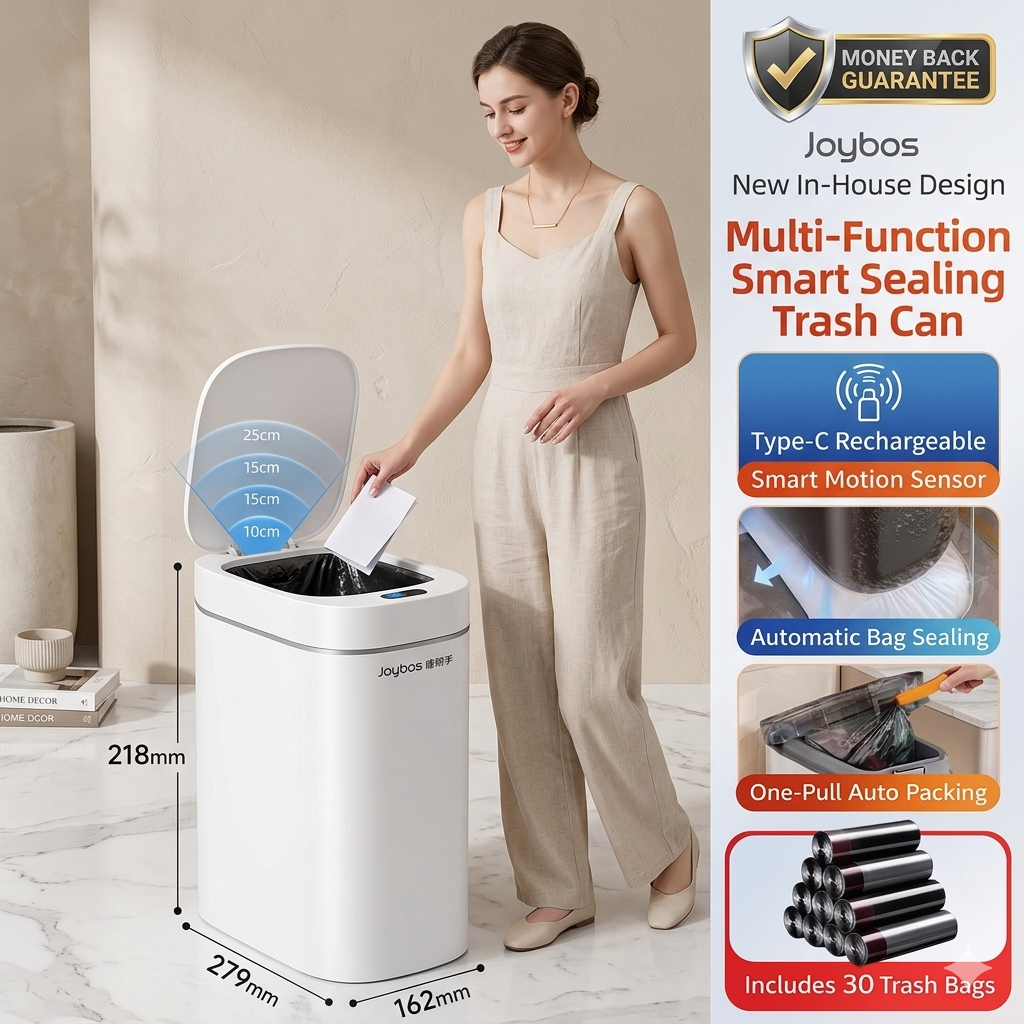 Smart touchless Trash Can