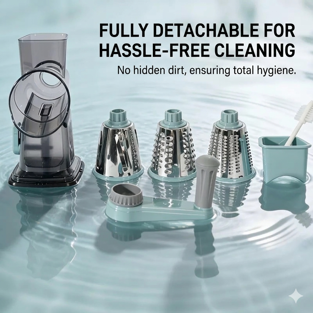 multi-function rotary grater