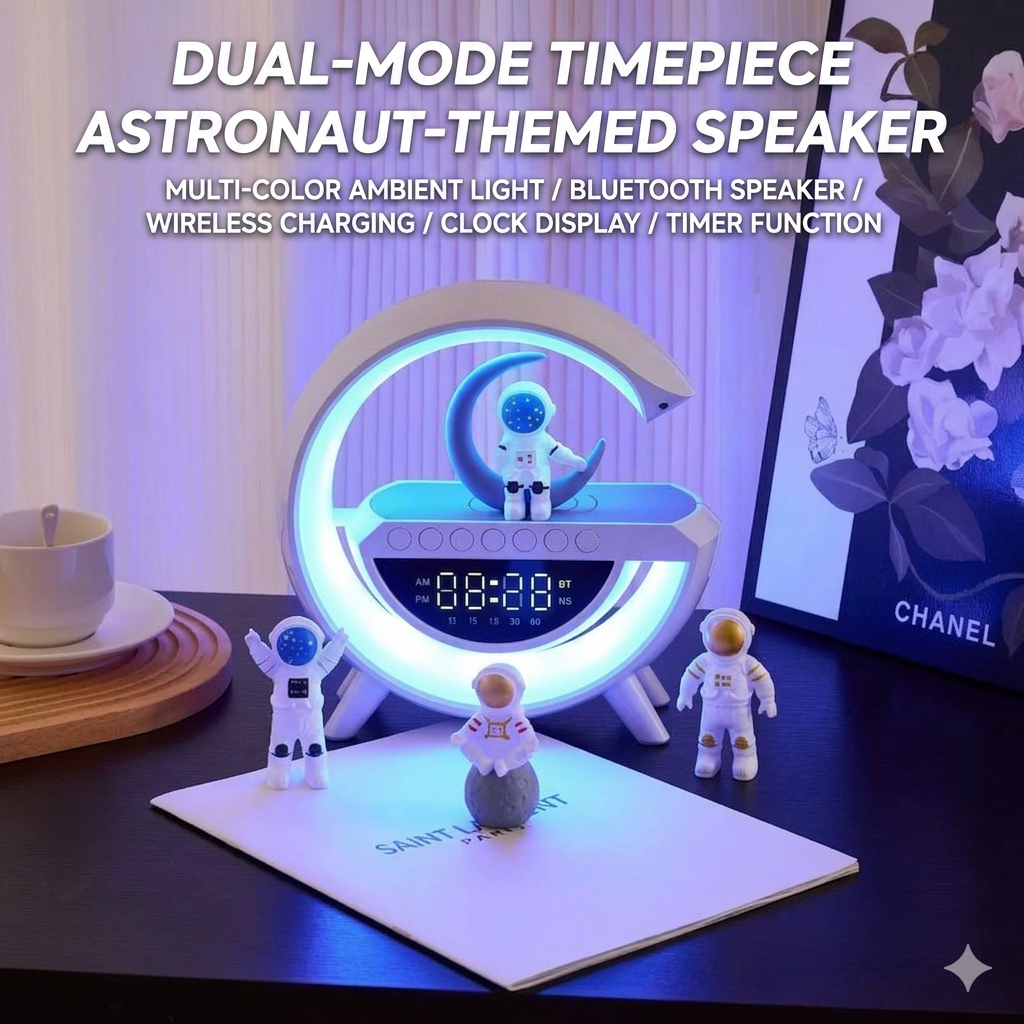 Astronaut G-Shape Bluetooth Speaker Lamp