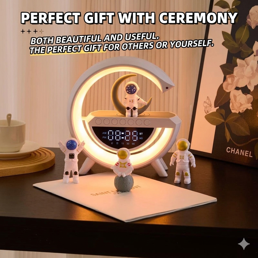 Astronaut G-Shape Bluetooth Speaker Lamp