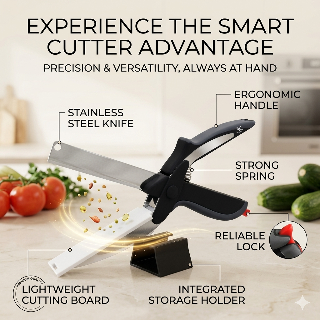 2 in 1 Kitchen Scissor for Food