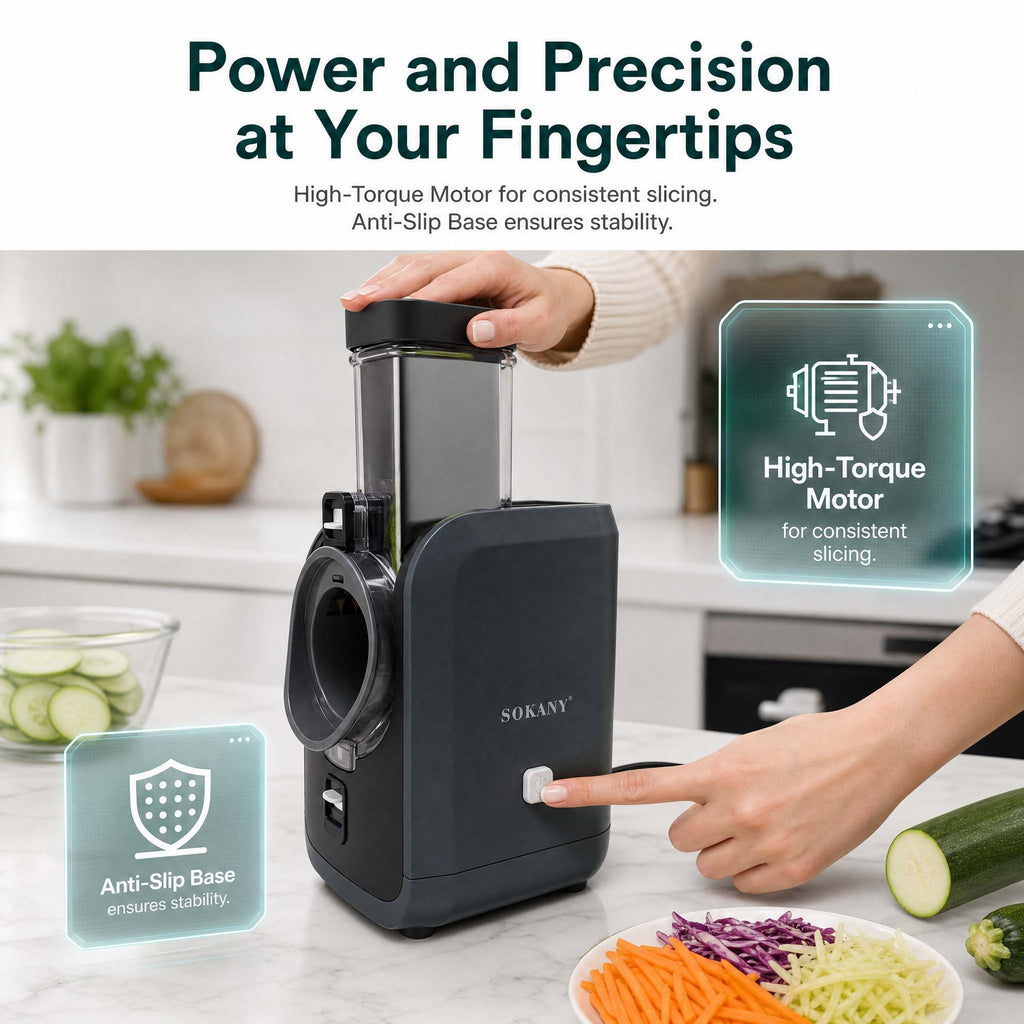 6-in-1 Electric Vegetable Cutter