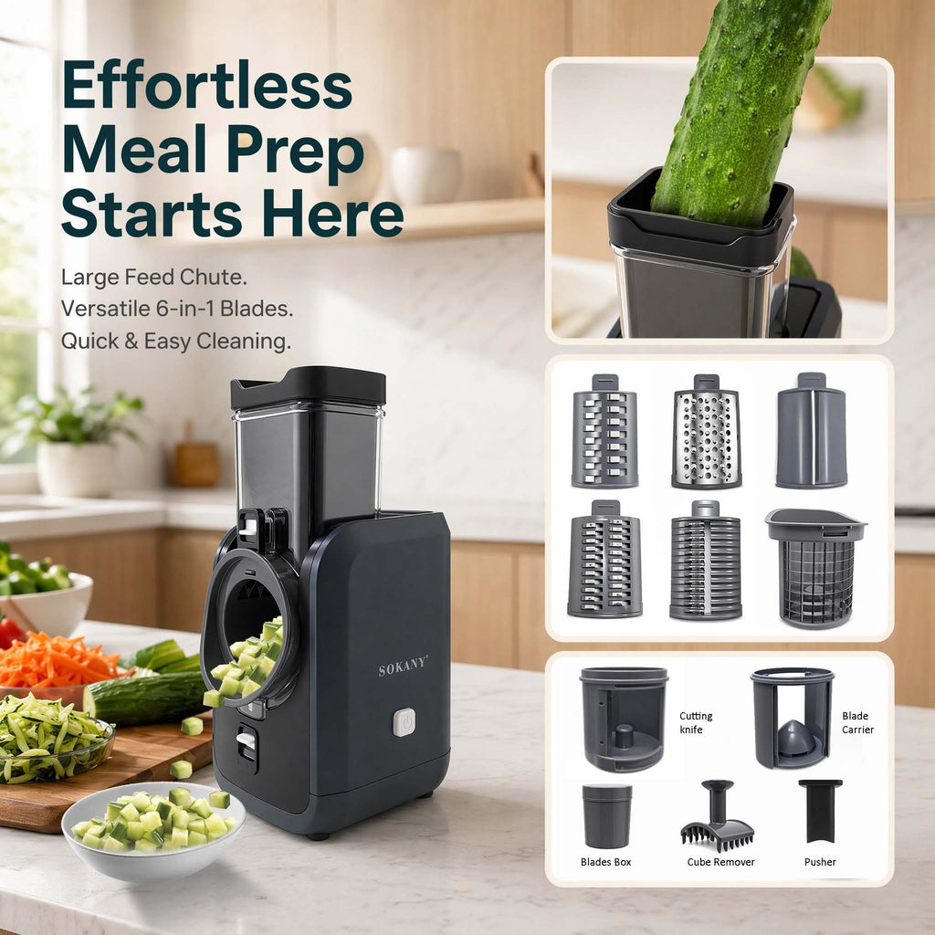 6-in-1 Electric Vegetable Cutter