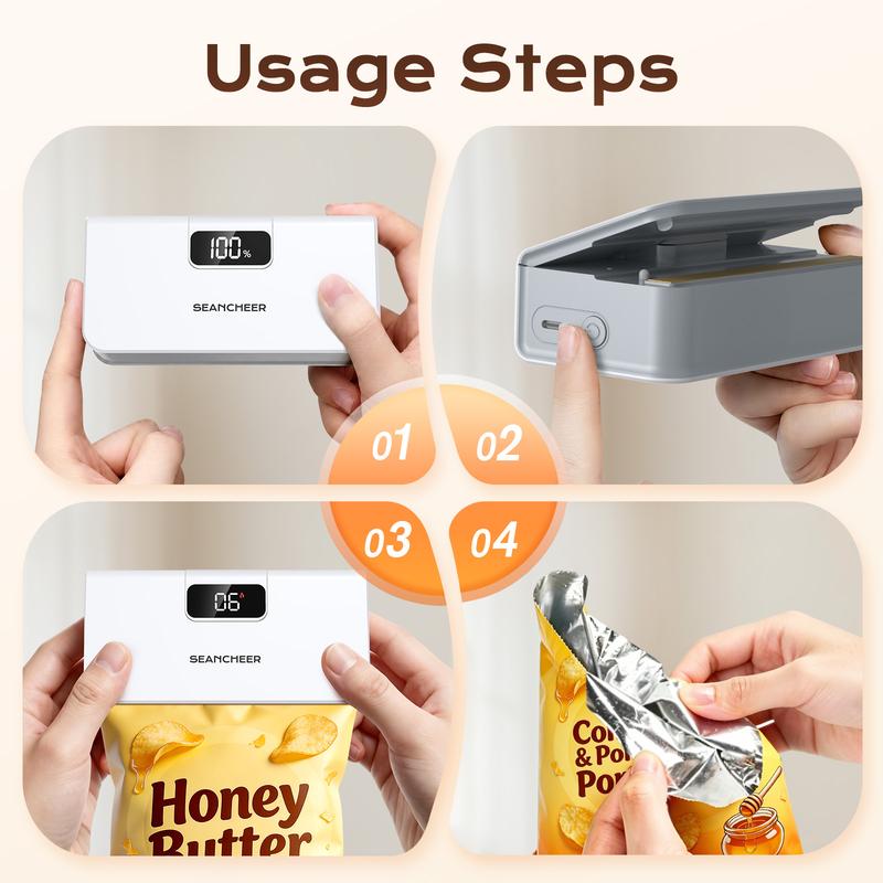 Rechargeable mini bag sealer